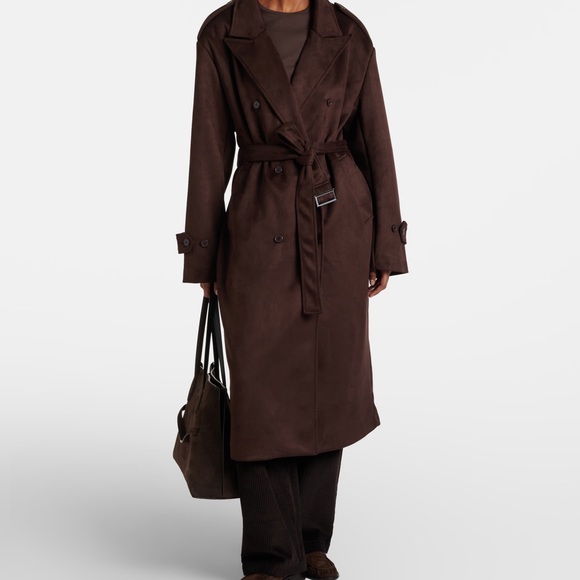 Frankie Shop Pembroke suede trench coat - Picture 2 of 7